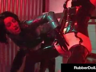 Busty Latex Dom RubberDoll Binds & Pleasures Slave girlfriend K-La