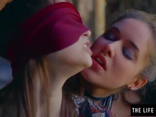 Straight lady is blindfolded by lesbian before she orgasms dirty video videos
