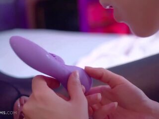 ULTRAFILMS Two Horny Czech models Adelle Unicorn and Nikol spicing up their daily sex film with toys and other accessories