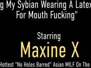 Kinky Big Boobed Asian Cougar Maxine X Rides Robot shaft And Sucks Cock!