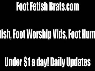 Its Time for some girl on Girl Foot Worship: Free dirty video b9