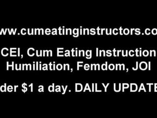 Cum for your feature and then lick it all up CEI